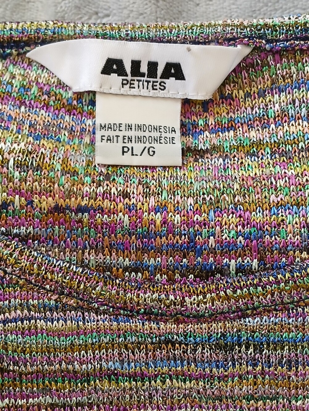 Alia Petites Short Sleeve Top Size L